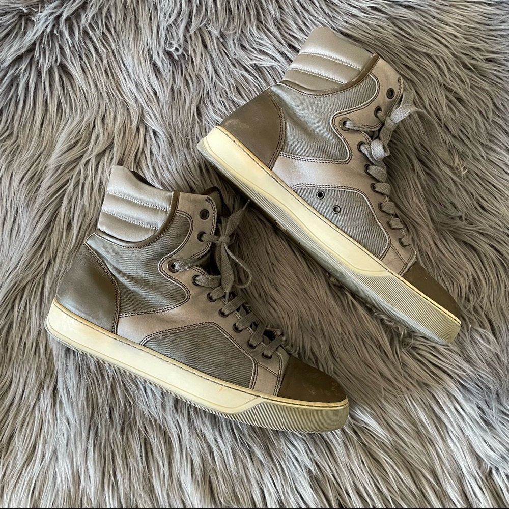 LANVIN high top trainer sneakers